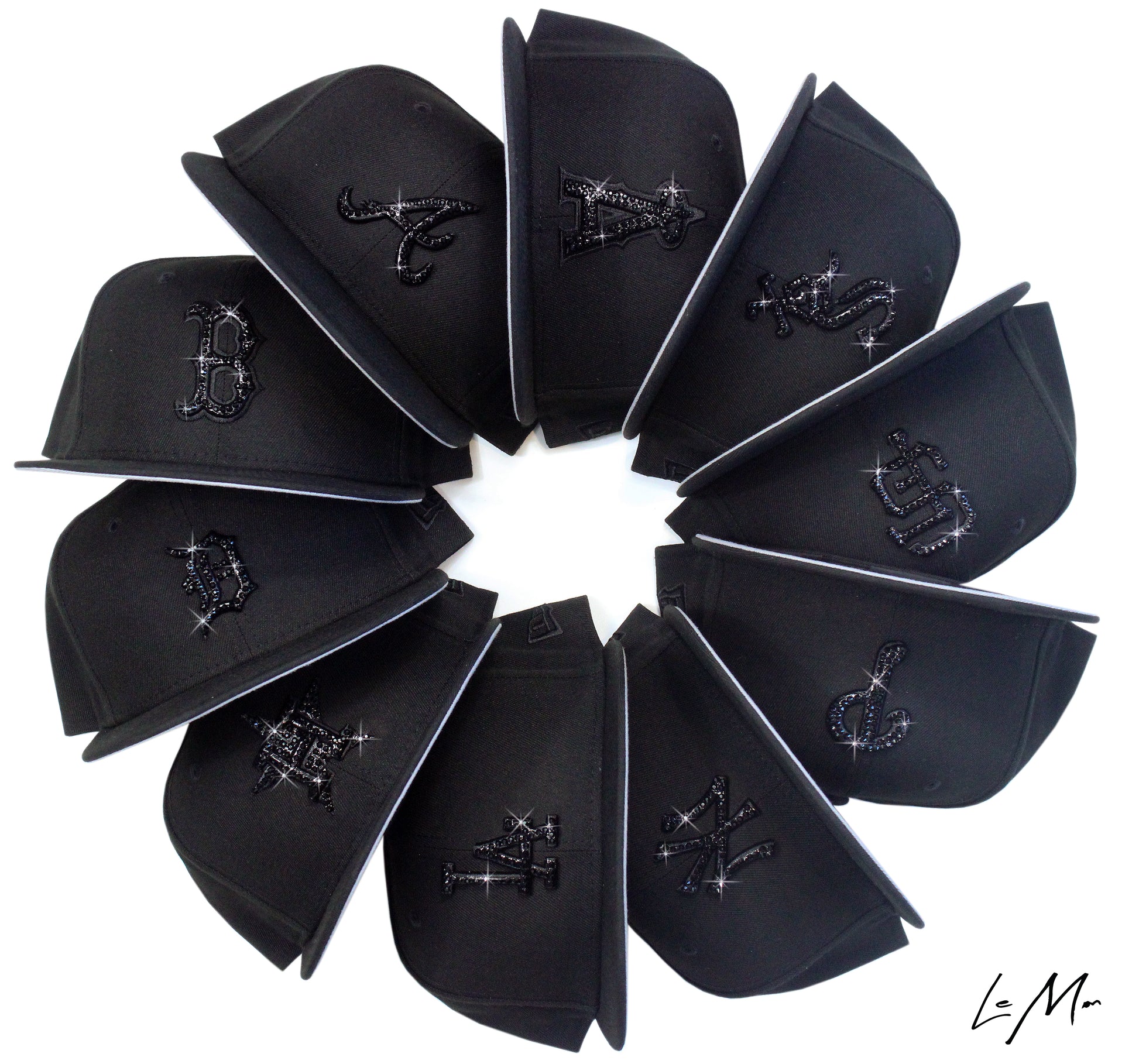 All Black Classic Fitteds