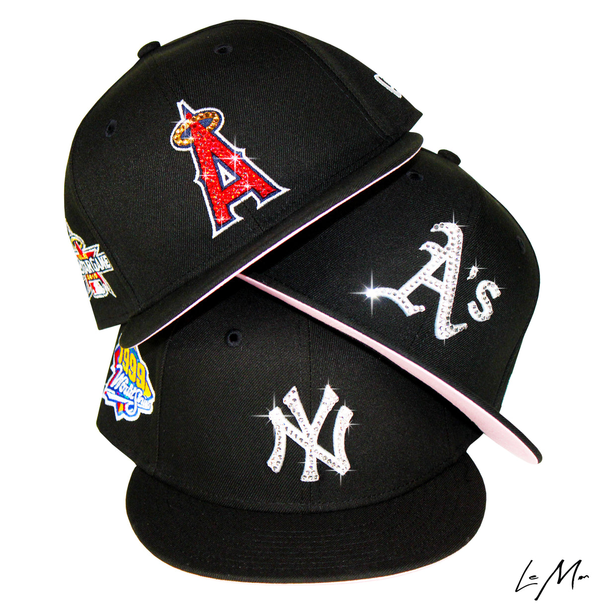 Pink Brim Pack Fitteds