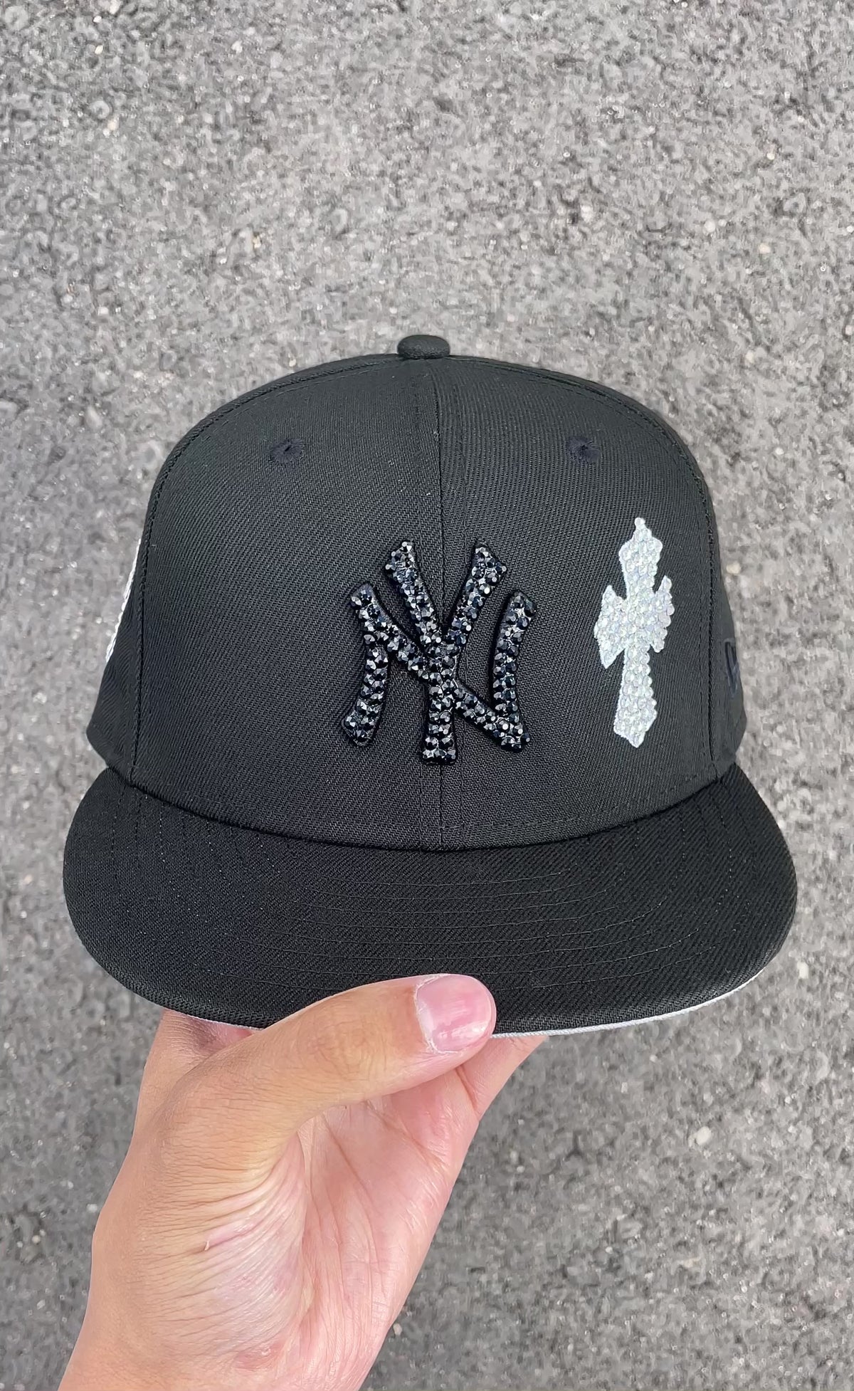 New York Yankee Fitted (Diamond Cross)