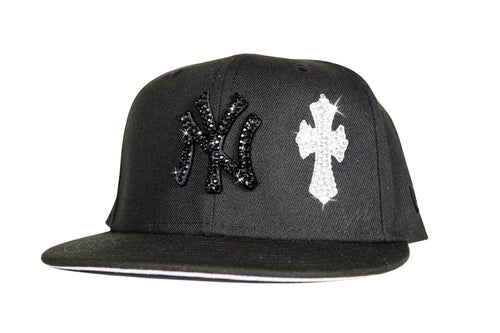 New York Yankee Fitted (Diamond Cross)